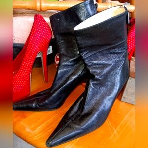 Gucci Zip Up Heel Boots